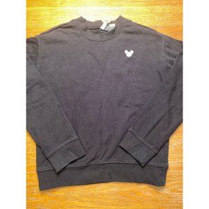 Divided Mickey Black Crewneck-XS